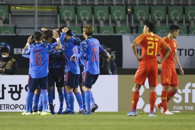 中国男足vs日本1比2